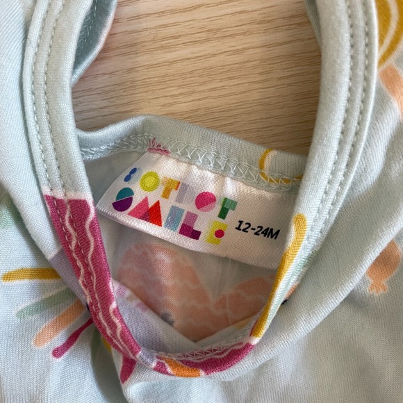 Dot Dot Smile Little Sleepies Day of the Dead Print Long Sleeve Dress 12 24 - Picture 3 of 5